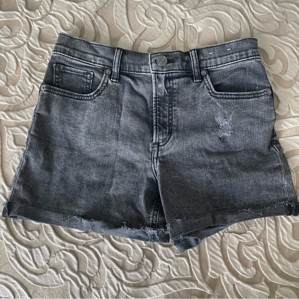 Express black jean shorts